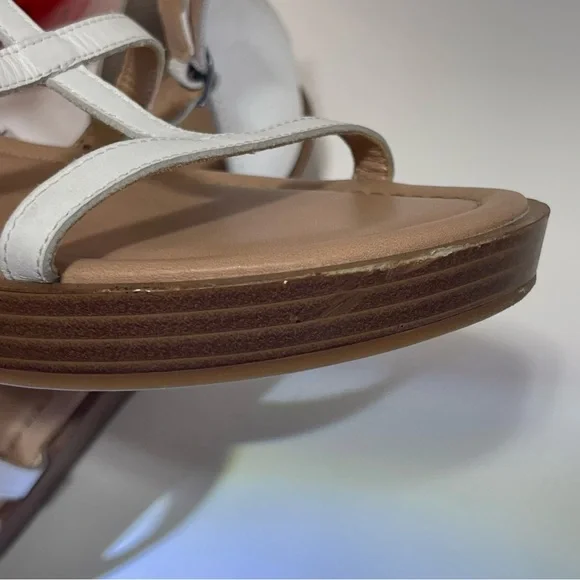 Lucky Brand Women’s Ellian Flatform Wedge  White Sandals Size 8.5 US - Picture 7 of 15